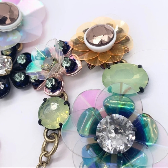 J. Crew Sequin Brulee Flower Necklace - Picture 5 of 11